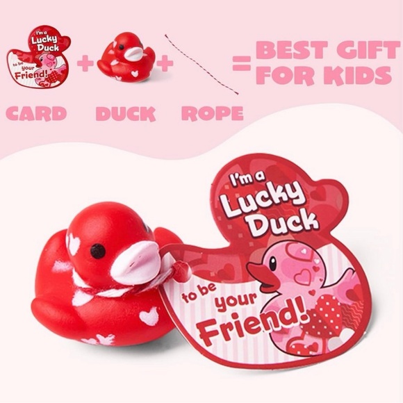 Valentine's NWT 24 Rubber Duckies Set - Picture 5 of 6